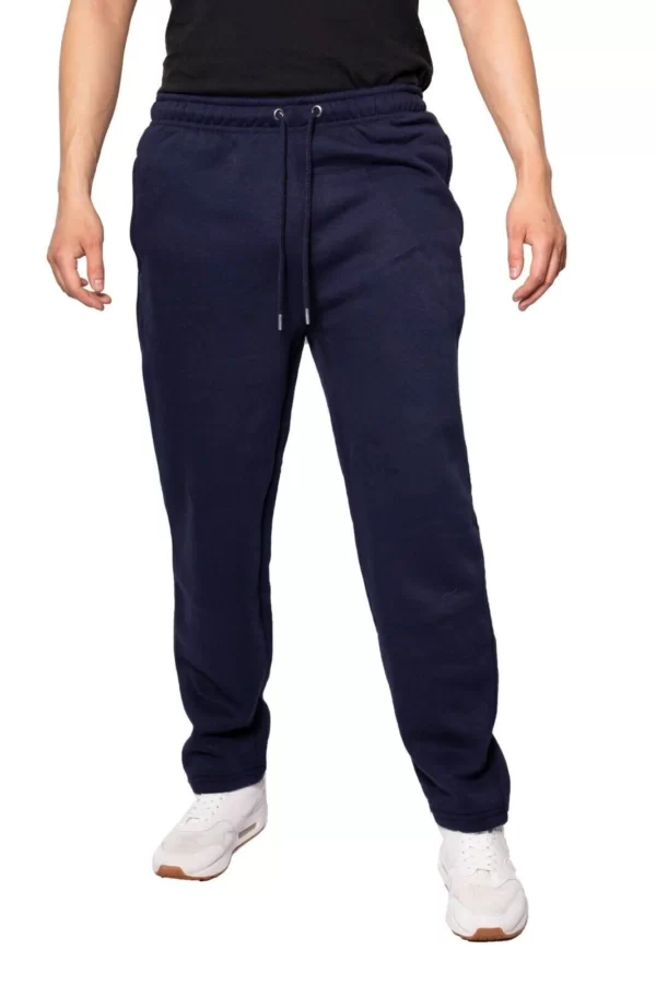 FEDTOSING Mens Running Trousers Gym Open Hem Bottoms Jogging Pants Quick  Dry Breathable with Zipper Pockets Navy Blue S : : Fashion