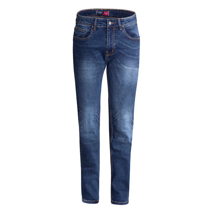 Slim Fit Stretch Mid Blue Jeans