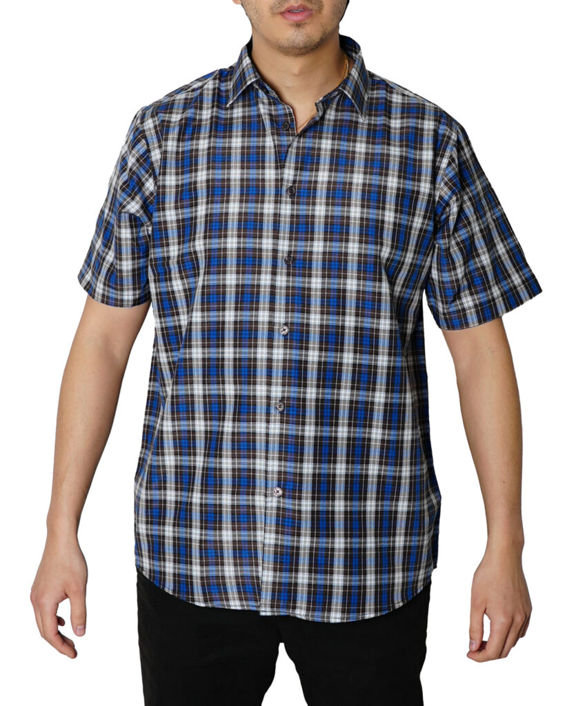 Short Sleeve Checked Regular Fit with Classic Standard Collar (2282)