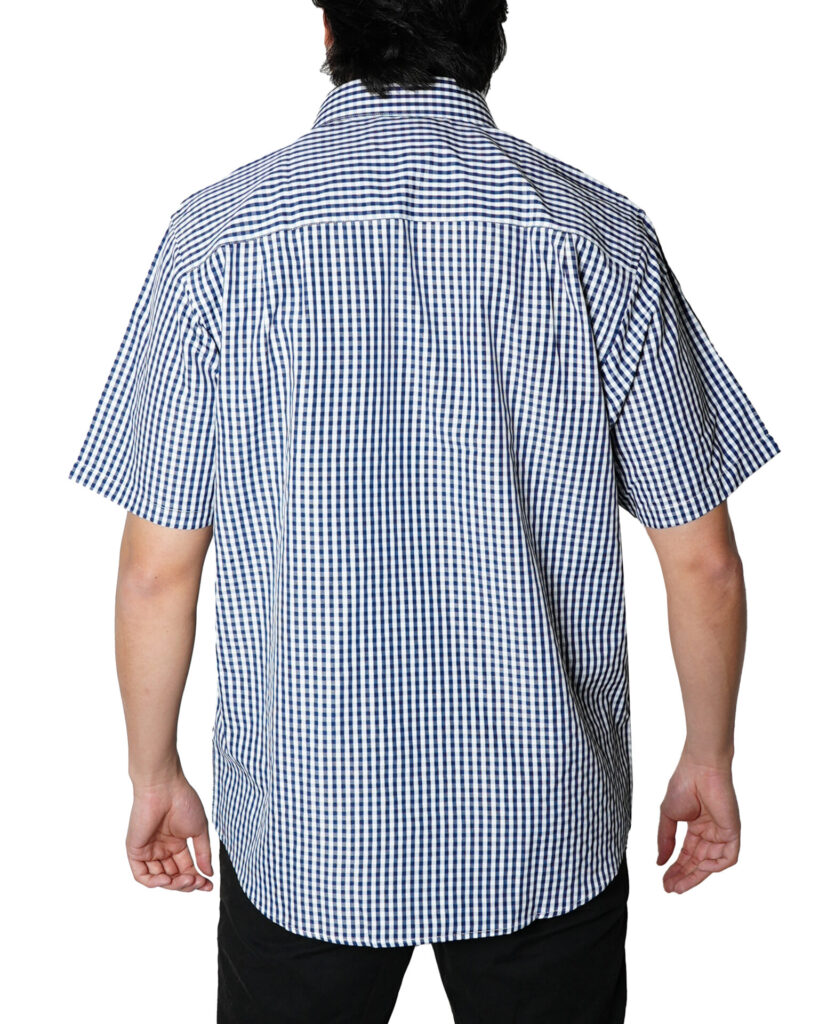 Short Sleeve Checked Regular Fit with Classic Standard Collar