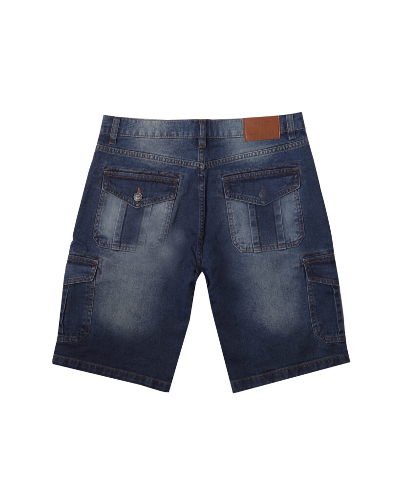 Indigo Blue Denim Cargo Shorts