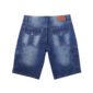 Mid Blue Denim Cargo Shorts